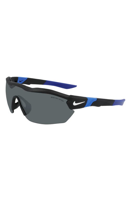 Nike Show X3 Elite 61mm Wraparound Sunglasses In Gray