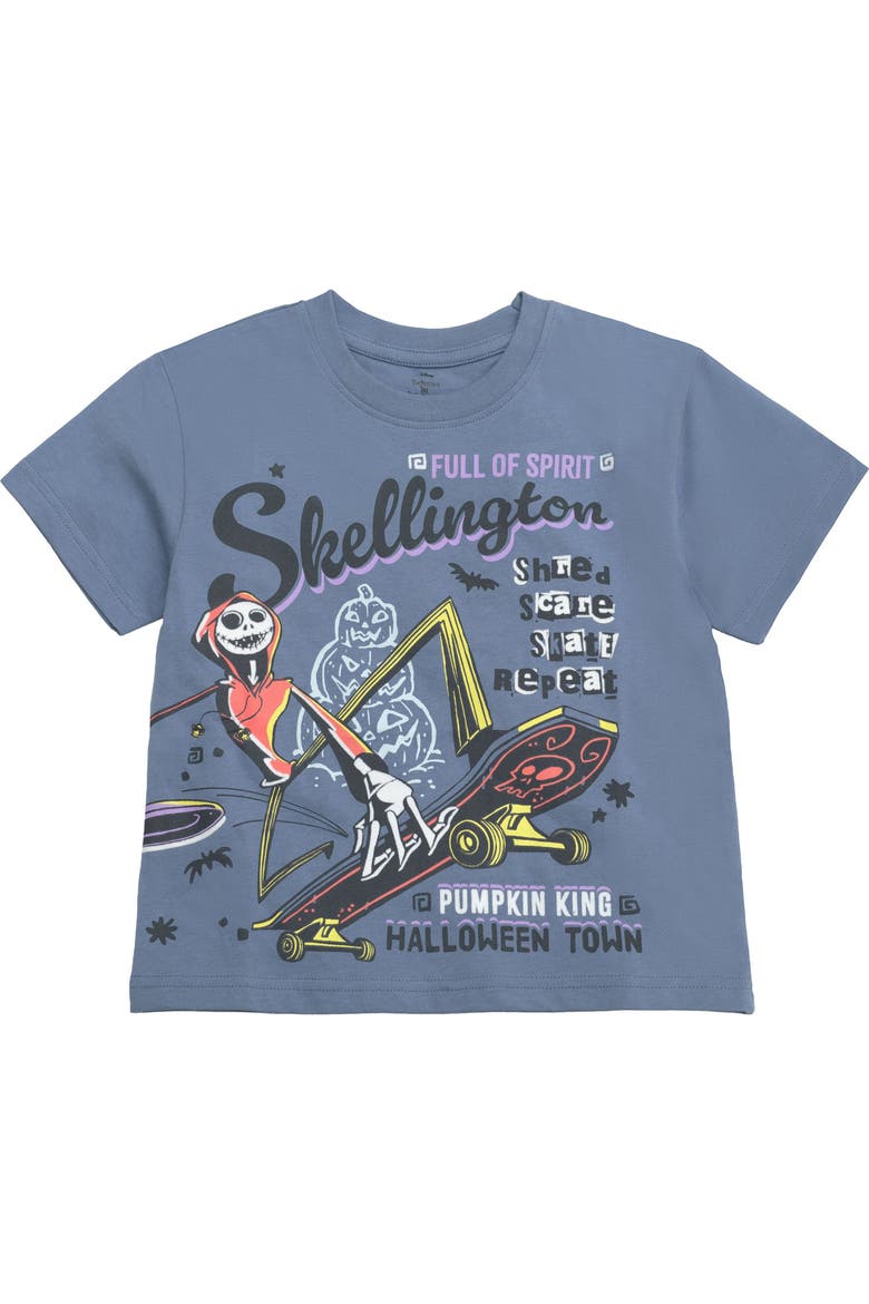 Nightmare Before Christmas 2-Pack Short Sleeve T-Shirts, Alternate, color, Jack Zero Slate Blue