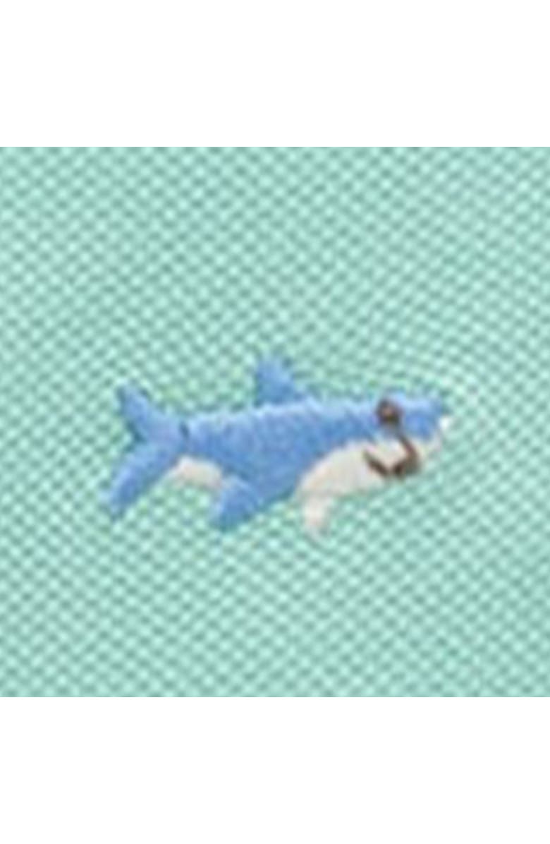 Purebaby Shark Polo Shirt & Short Set, Alternate, color, Shark Broderie