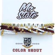 Color Shout Missouri State Lucky 7 Bracelet Set