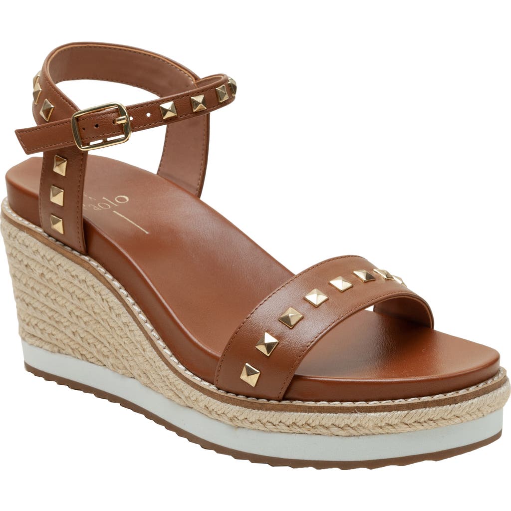 Linea Paolo Vichi Ankle Strap Espadrille Platform Wedge Sandal In Brown