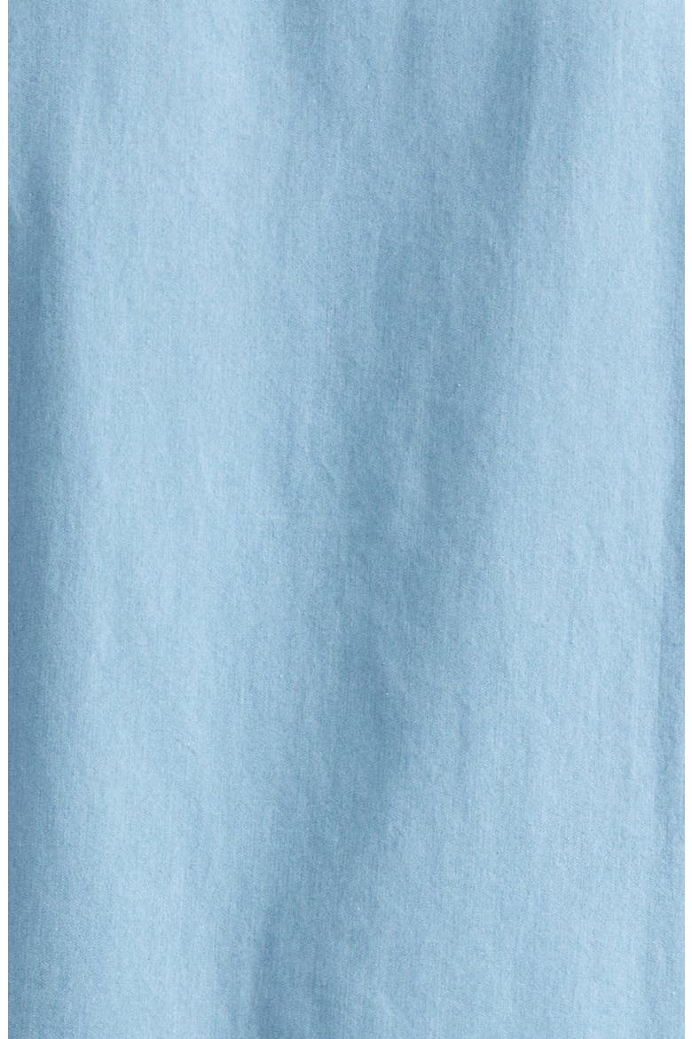 Denim Button-Up Shirt, Alternate, color, LIGHT BLUE