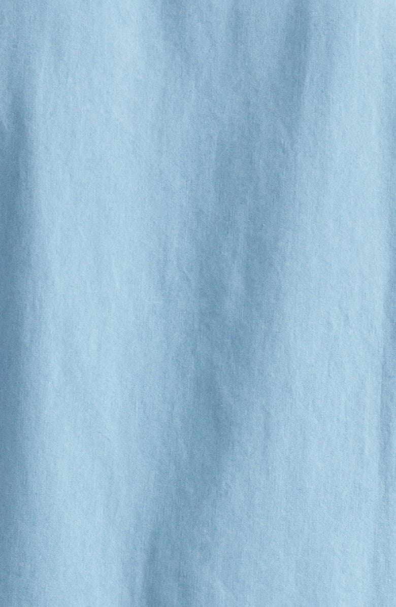 ZEGNA Denim Button-Up Shirt, Alternate, color, Light Blue