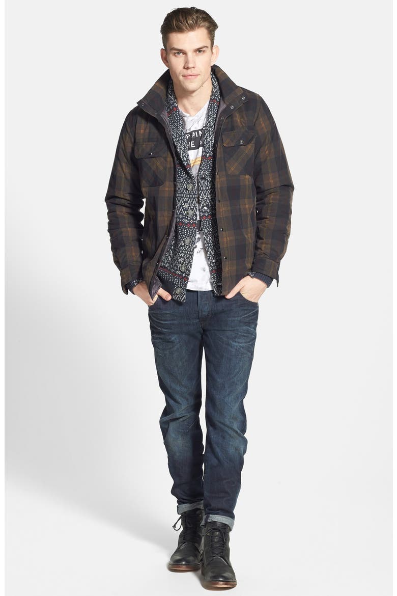 'Anchorage' Fair Isle Shawl Collar Cardigan, Alternate, color, NYPD BLUE