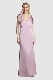 Coast V-Neck Crepe Maxi Dress