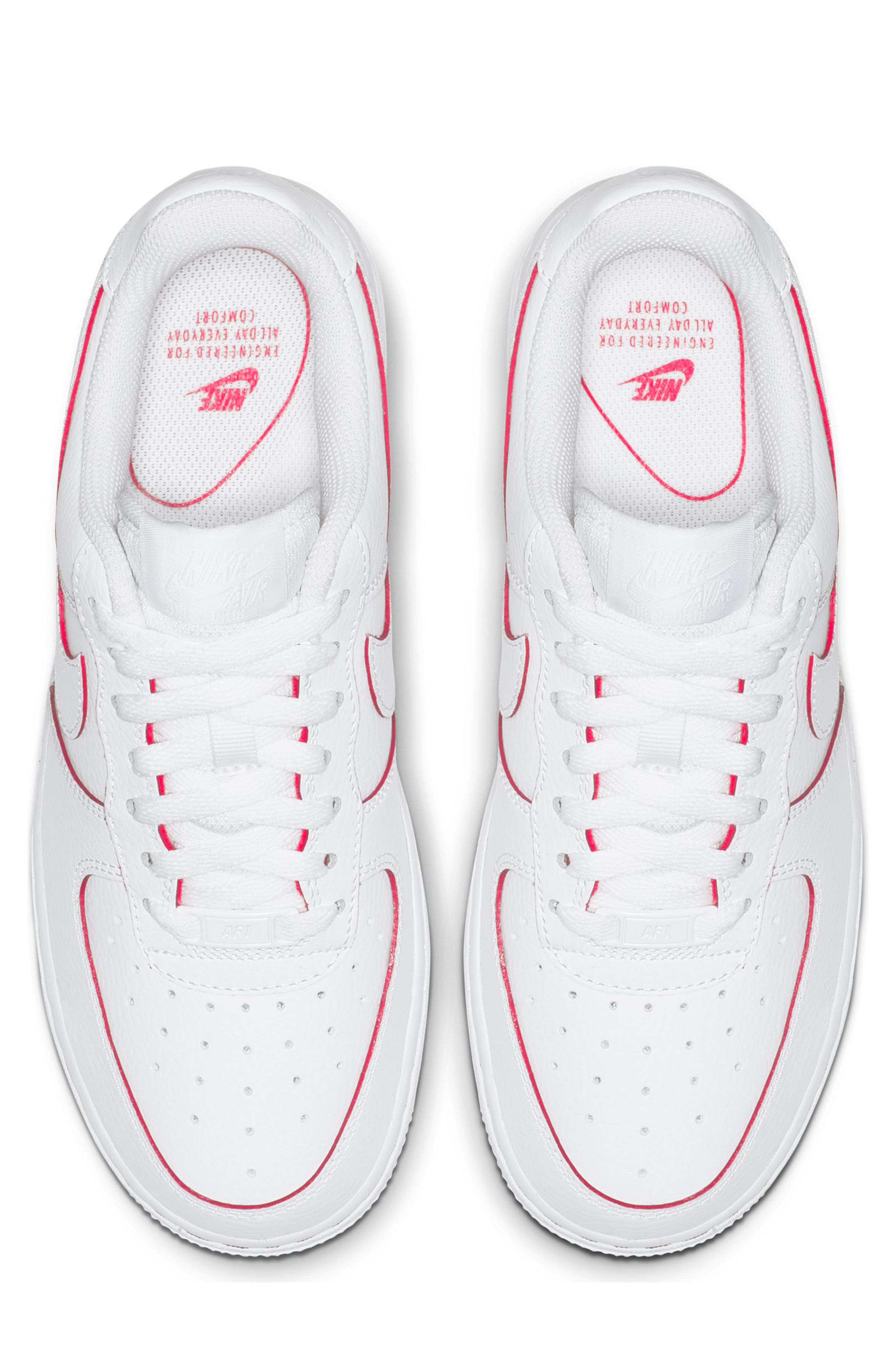 Air Force 1 LO Sneaker, Alternate, color, WHITE/ WHITE
