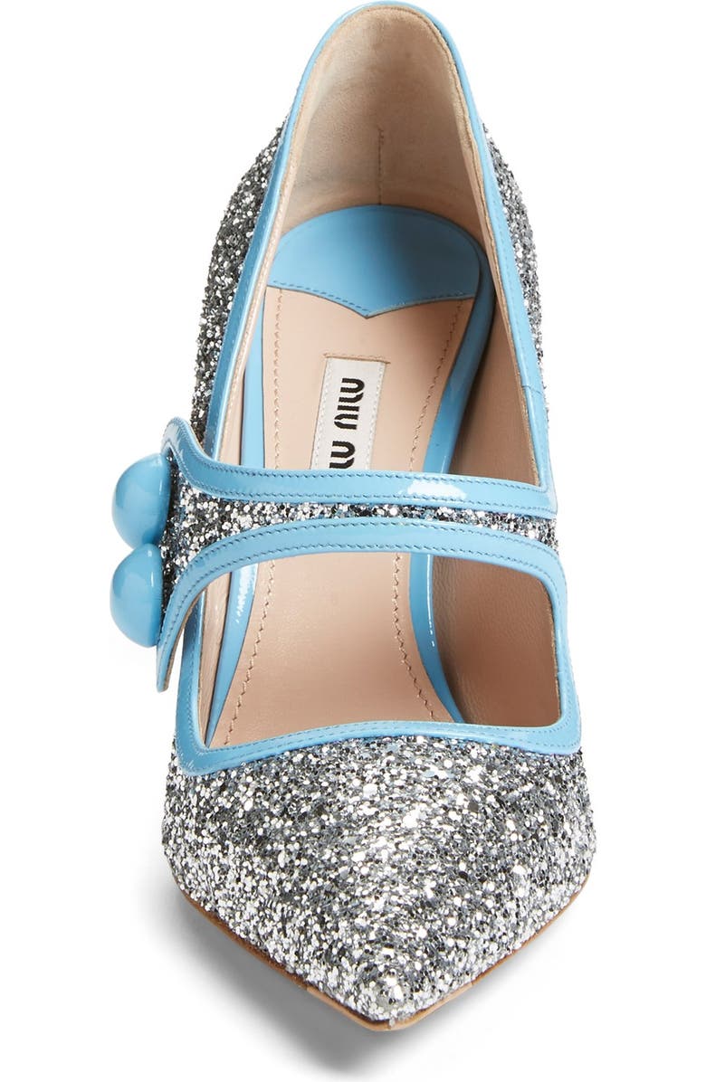 Miu Miu Glitter Mary Jane, Alternate, color,