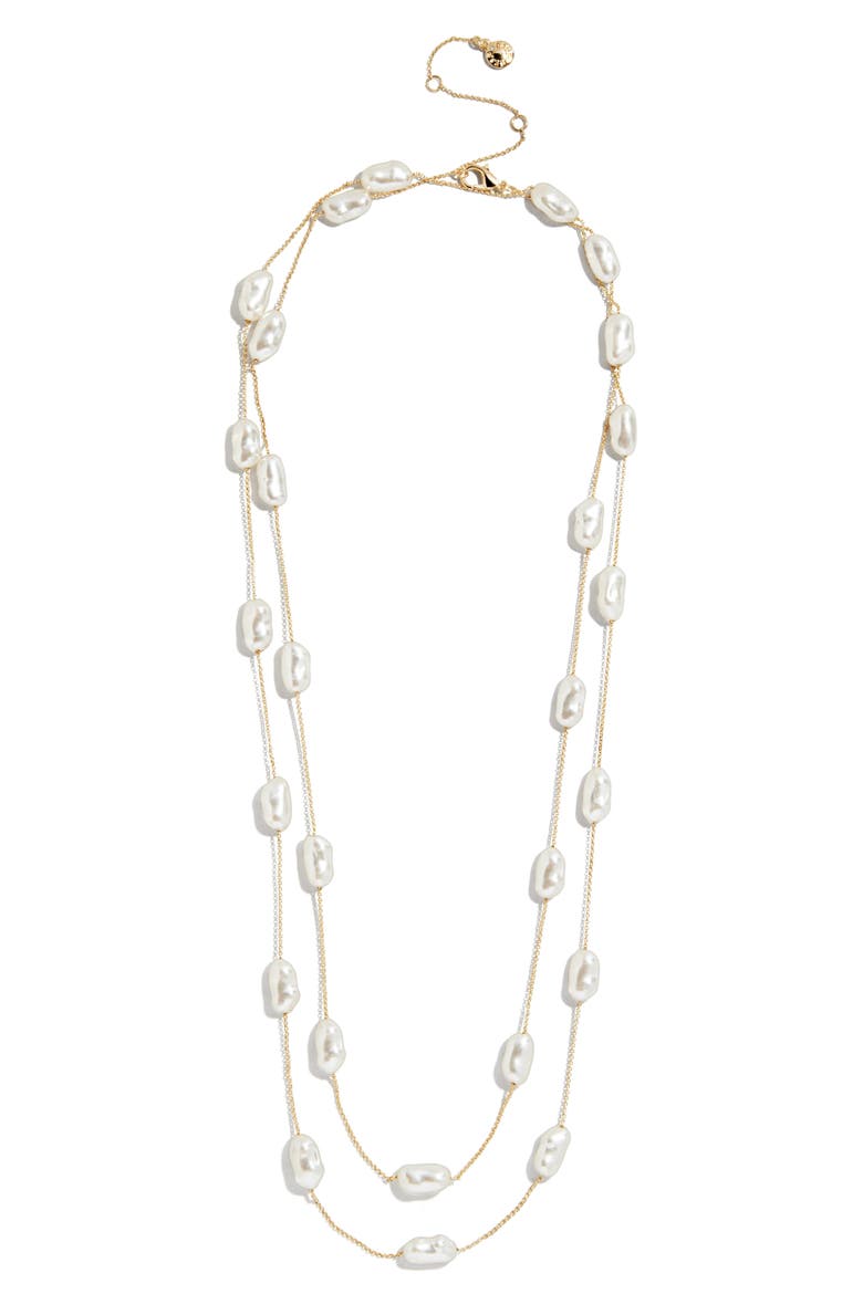 Teagan Station Necklace, Alternate, color, PEARL