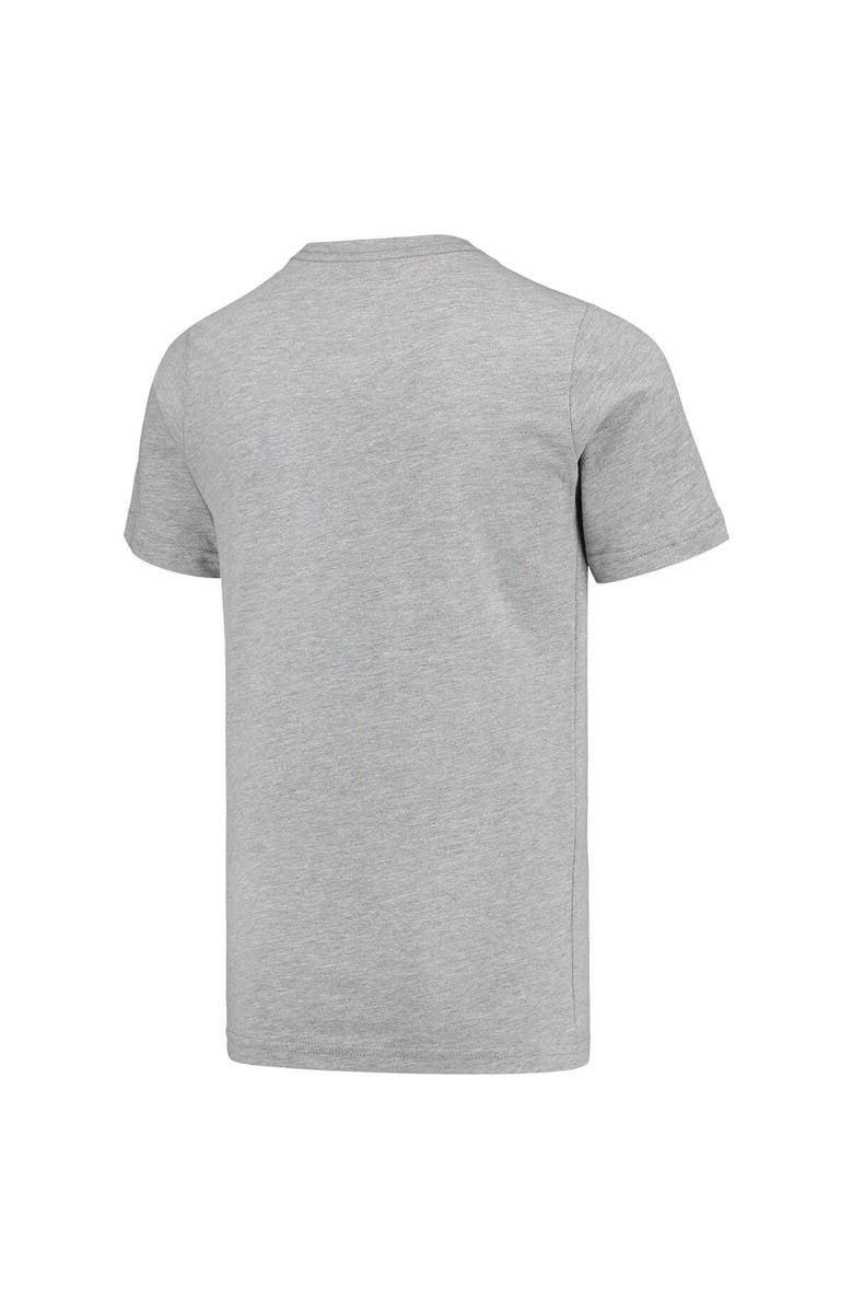 Mitchell & Ness Youth Mitchell & Ness Isiah Thomas Gray Detroit Pistons Hardwood Classics King of the Court Player T-Shirt, Alternate, color, Heather Gray