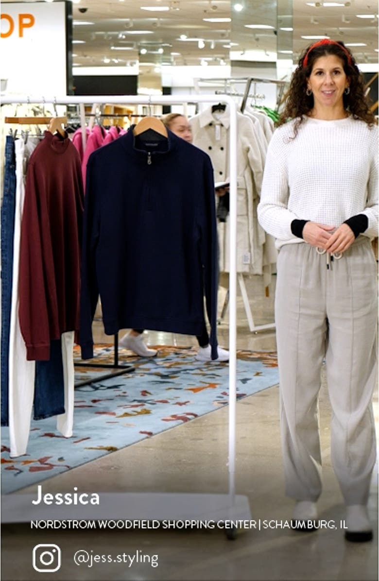 Pima Cotton Interlock Quarter Zip Pullover, sales video thumbnail