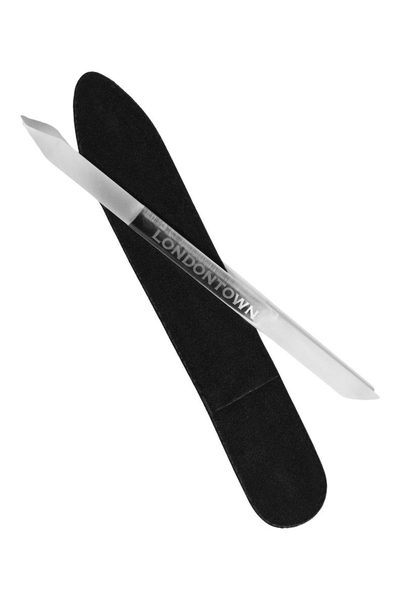 Londontown Double Sided Glass Cuticle Pusher, Main, color, 