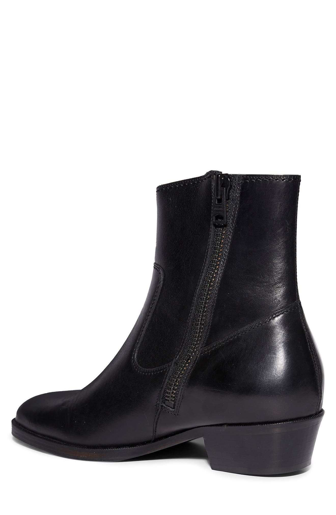 AllSaints Ridge Zip Boot, Alternate, color, 