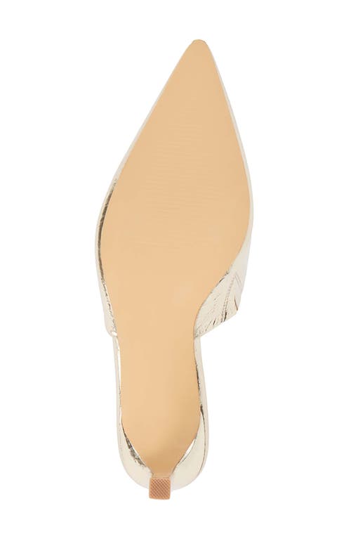 Matisse Garret Pointed Toe Mule In Gold