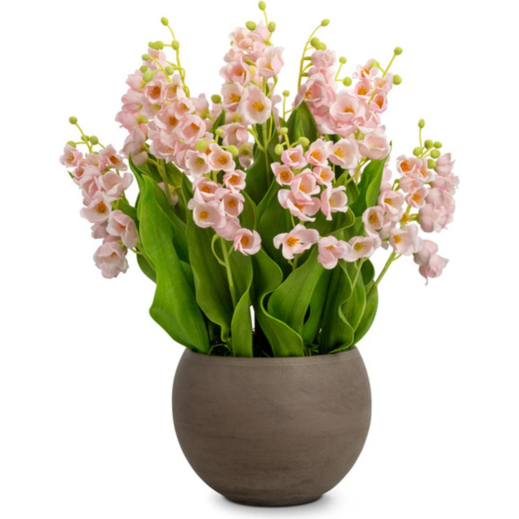 Cocobella Veda Realtouch Muguet Arrangement In Pink