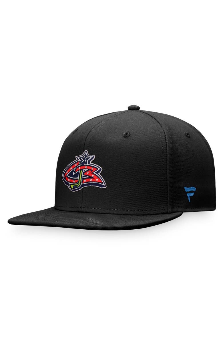 FANATICS Men's Fanatics Branded Black Columbus Blue Jackets Special Edition Fitted Hat, Main, color, 
