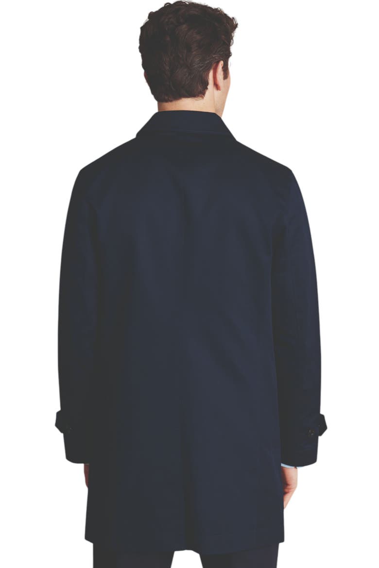 Waterproof Cotton Raincoat, Alternate, color, French Navy