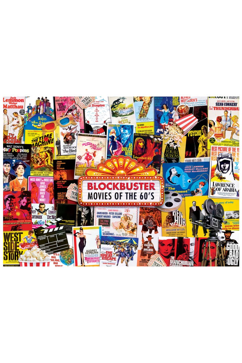 Movie Posters 1000 Piece Jigsaw Puzzle, Alternate, color, Multicolor