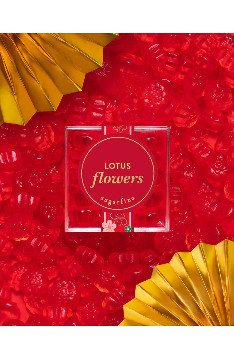 sugarfina Lunar New Year 2023 Set of 4 Lotus Flower Candy Cubes, Alternate, color, 