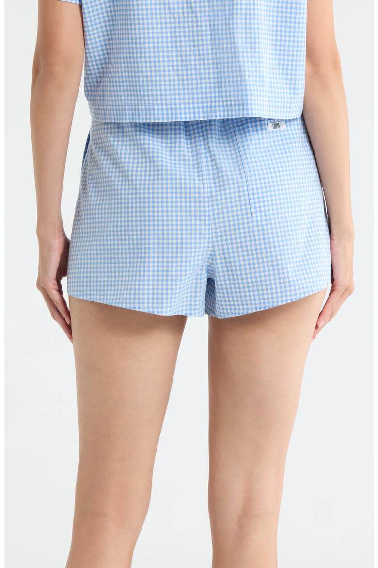 Gingham Cotton Sleep Shorts, Alternate, color, MARKET CHECK