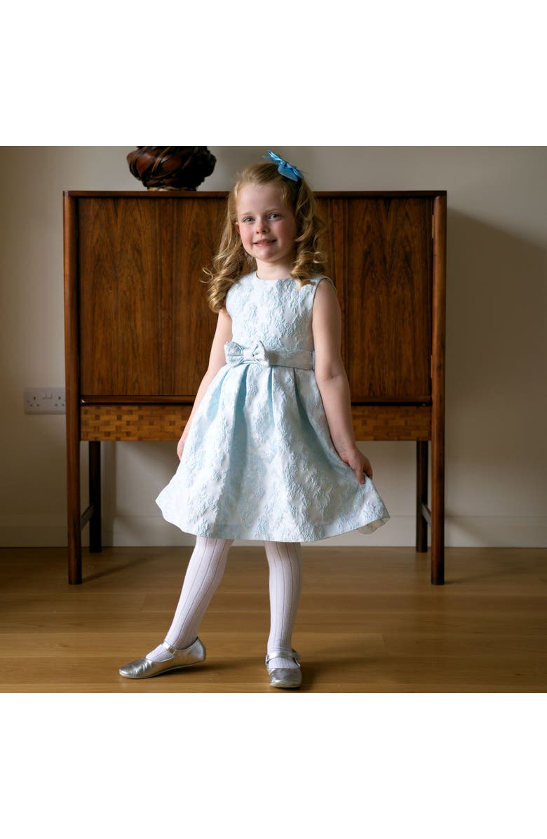 Rachel Riley Floral Damask Dress, Alternate, color, Blue