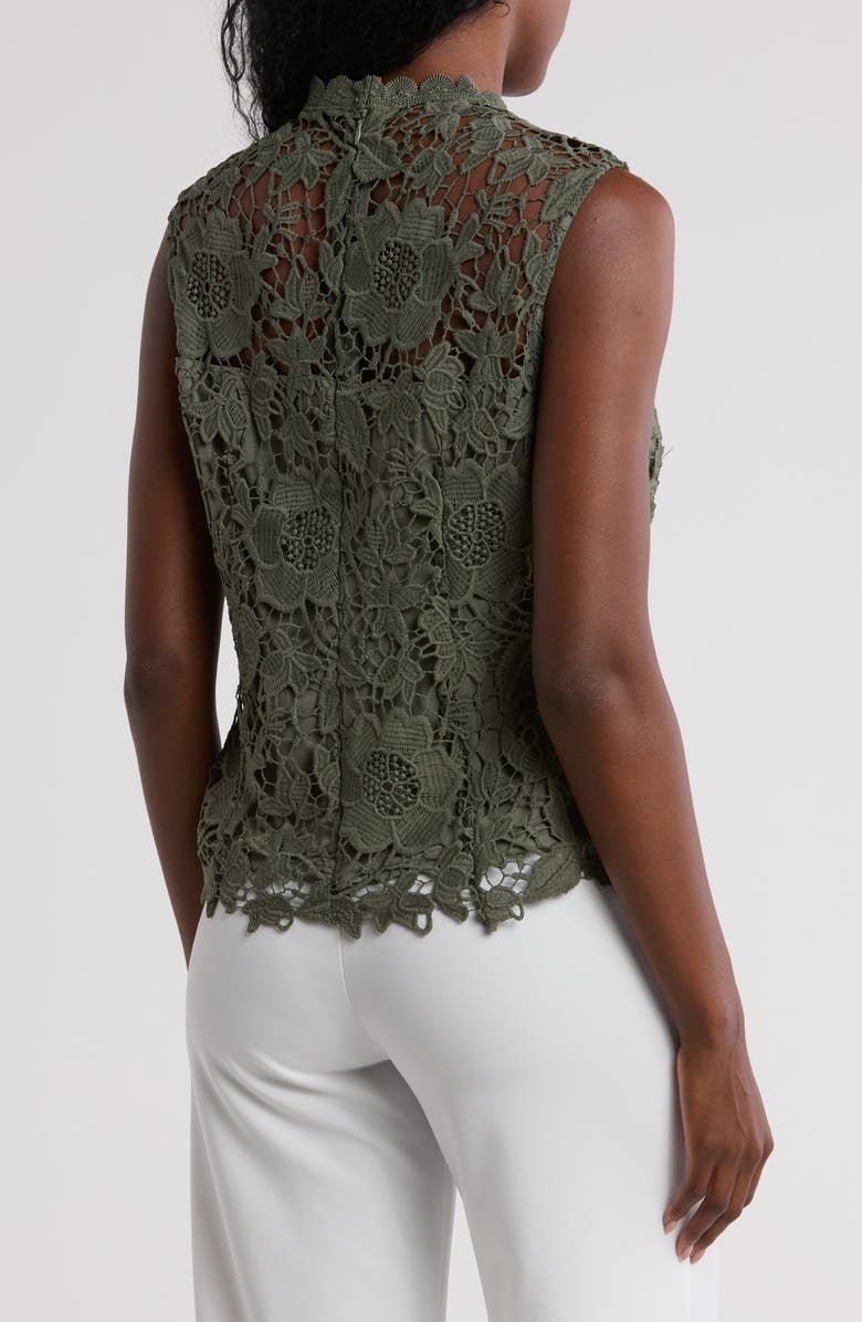 Nanette Lepore Sleeveless Lace Yoke Top, Alternate, color, 