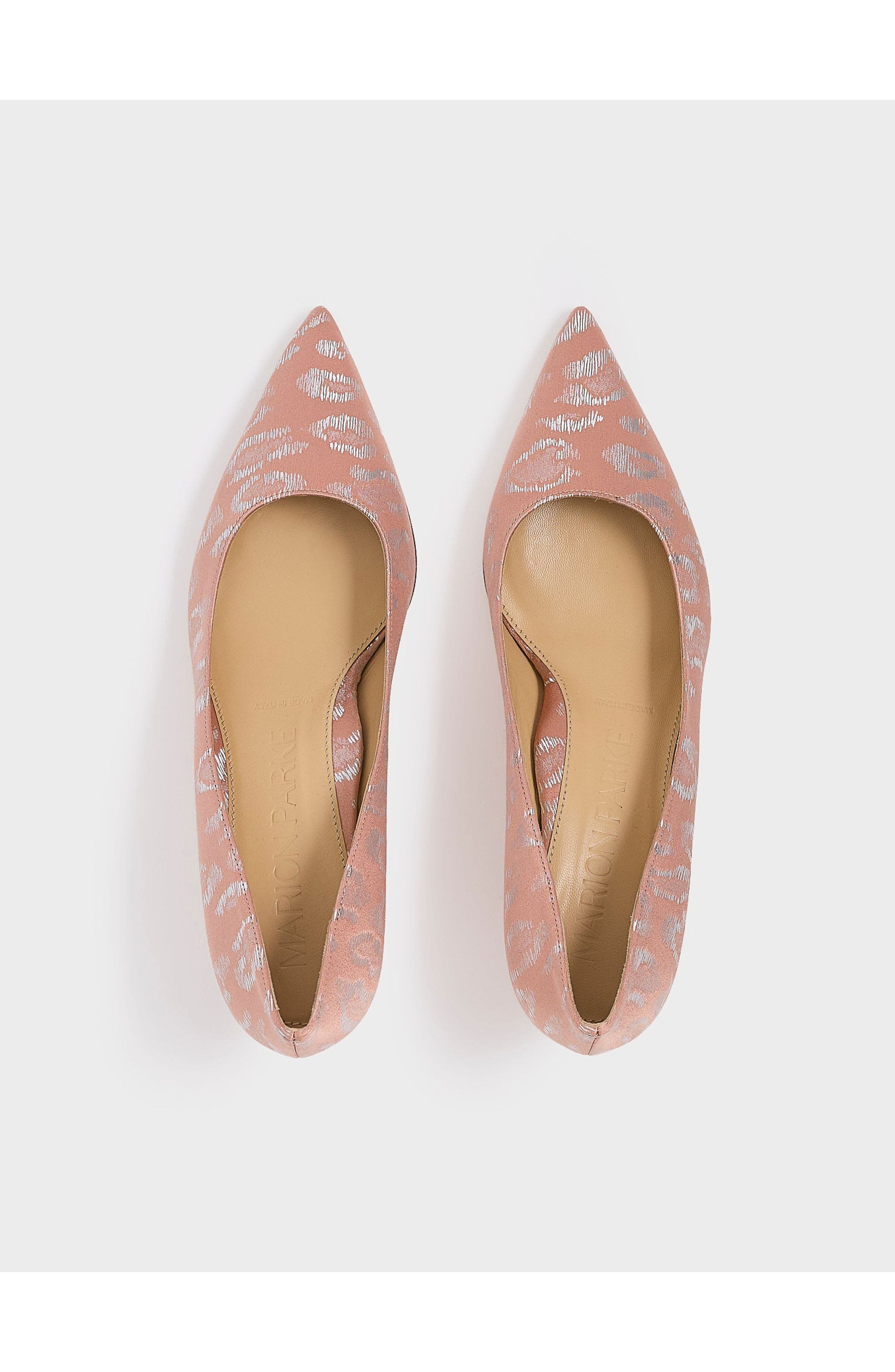 MARION PARKE Classic Pump 70 | Silk, Alternate, color, Blush Leopard