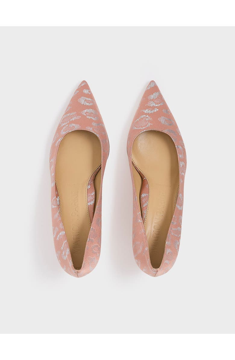 MARION PARKE Classic Pump 70 | Silk, Alternate, color, Blush Leopard