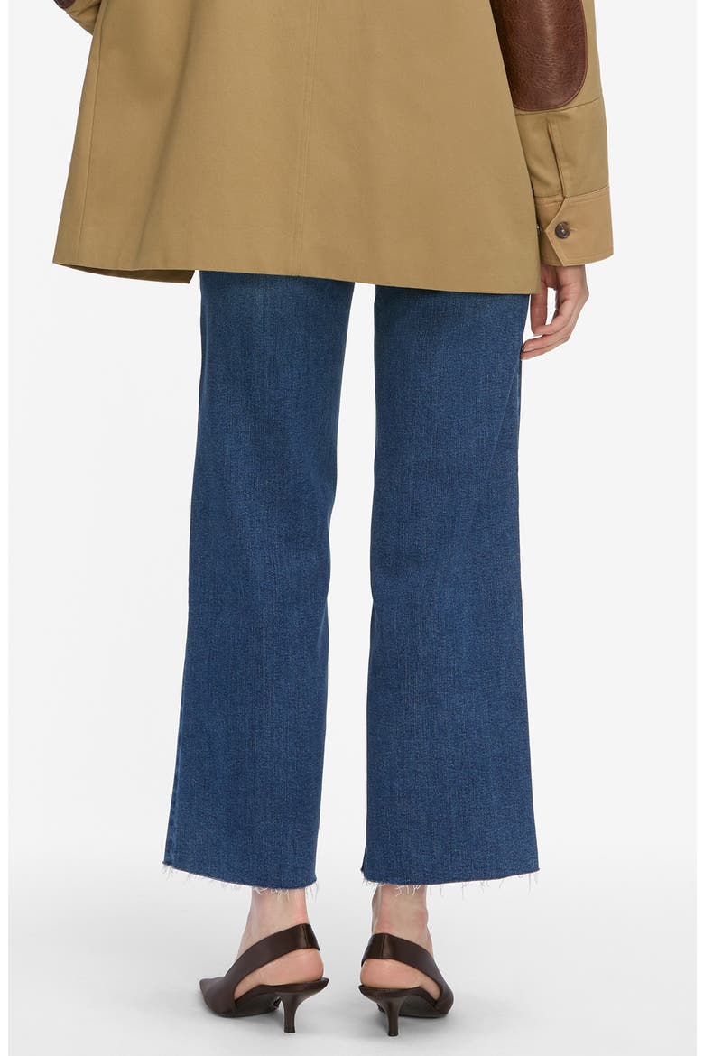 Le Slim Palazzo Raw Hem High Waist Crop Wide Leg Jeans, Alternate, color, ELIXIR RAW AFTER