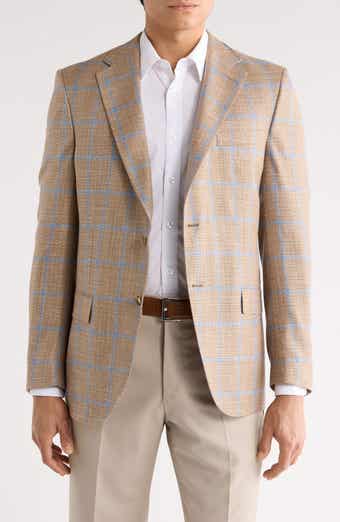 Peter Millar Windowpane Wool Blend Sport Coat