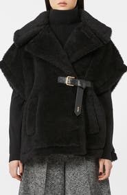 Max Mara Belted Teddy Bear Cape