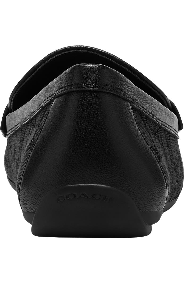 COACH Sculpted C Driving Loafer, Alternate, color, Black