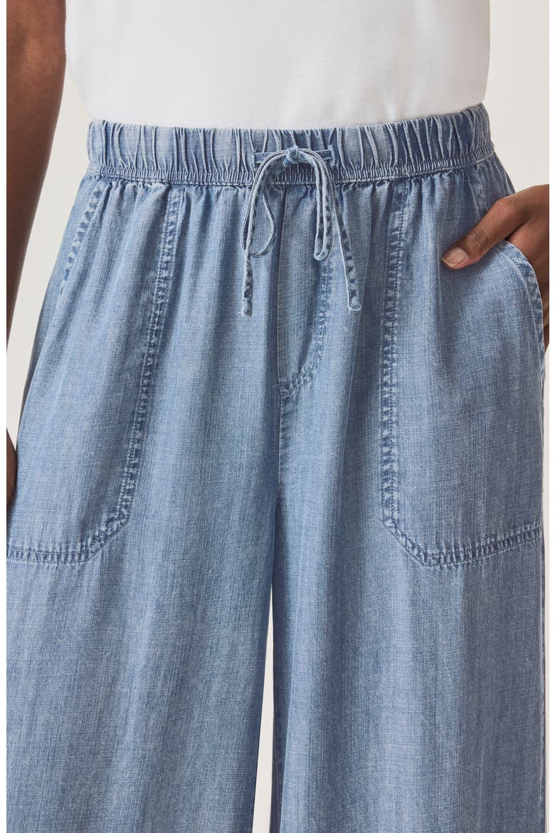 Angie Indigo Palazzo Pants, Alternate, color, INDIGO