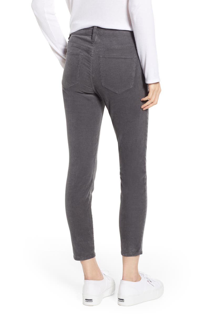 J.Crew High Rise Toothpick Corduroy Jeans, Alternate, color, 