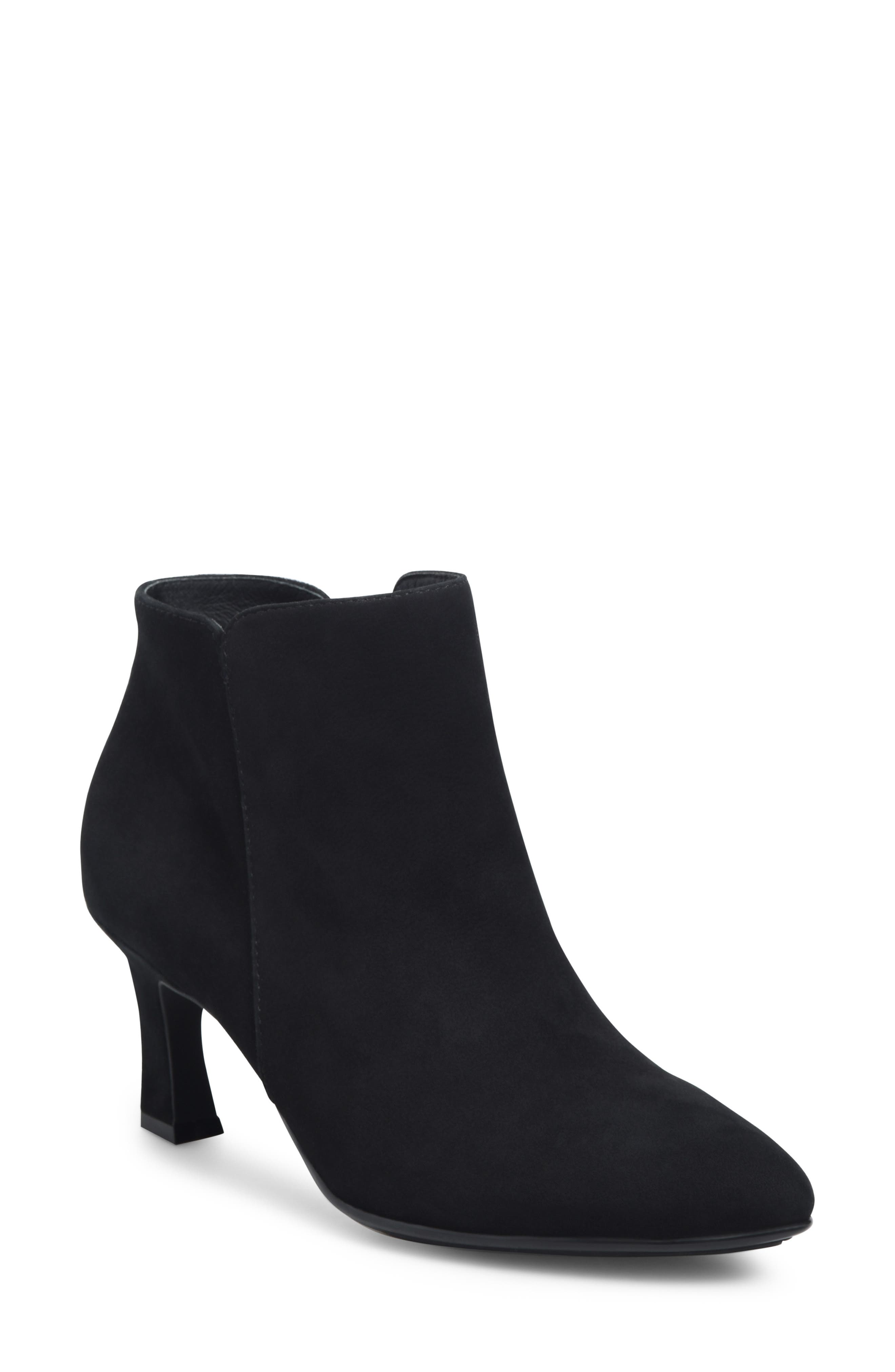 Söfft Sasha Water Resistant Bootie, Main, color, Black Suede