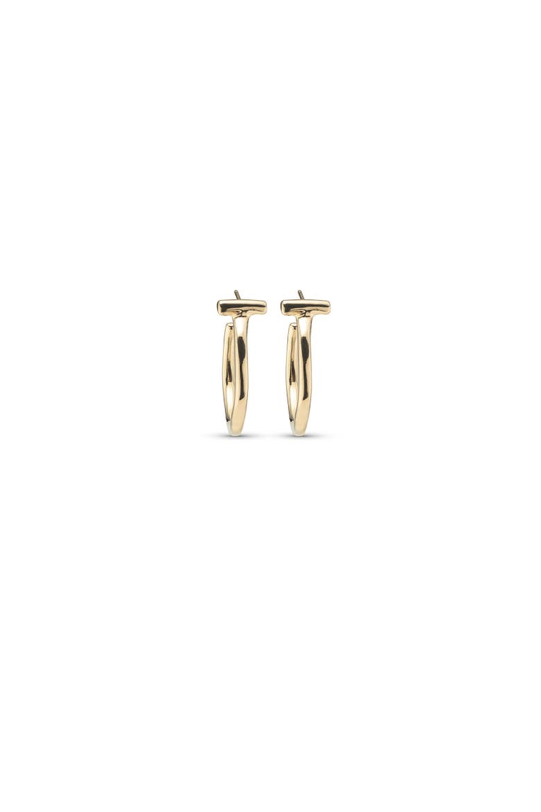 Polished Round Earrings, Main, color, Gold