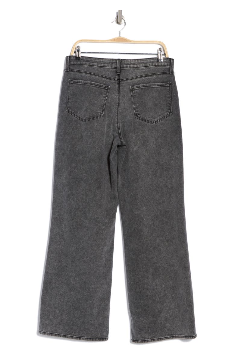 Alicent High Waist Sneak Wide Leg Jeans, Alternate, color, MAGNESITE