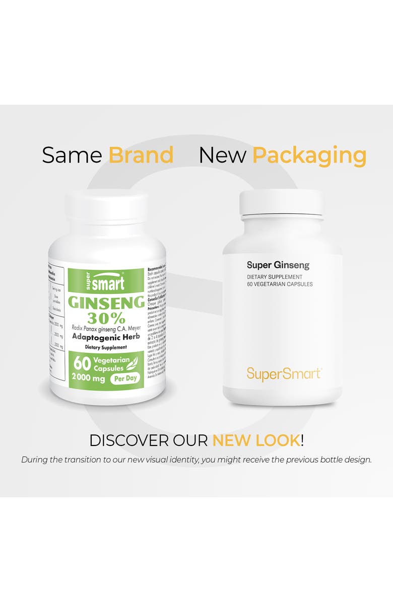 SuperSmart Ginseng 30% 2000mg per Day, Alternate, color, NO COLOR