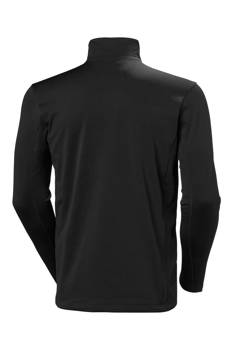 Versatile Half Zip Midlayer Fleece Pullover, Alternate, color, BLACK