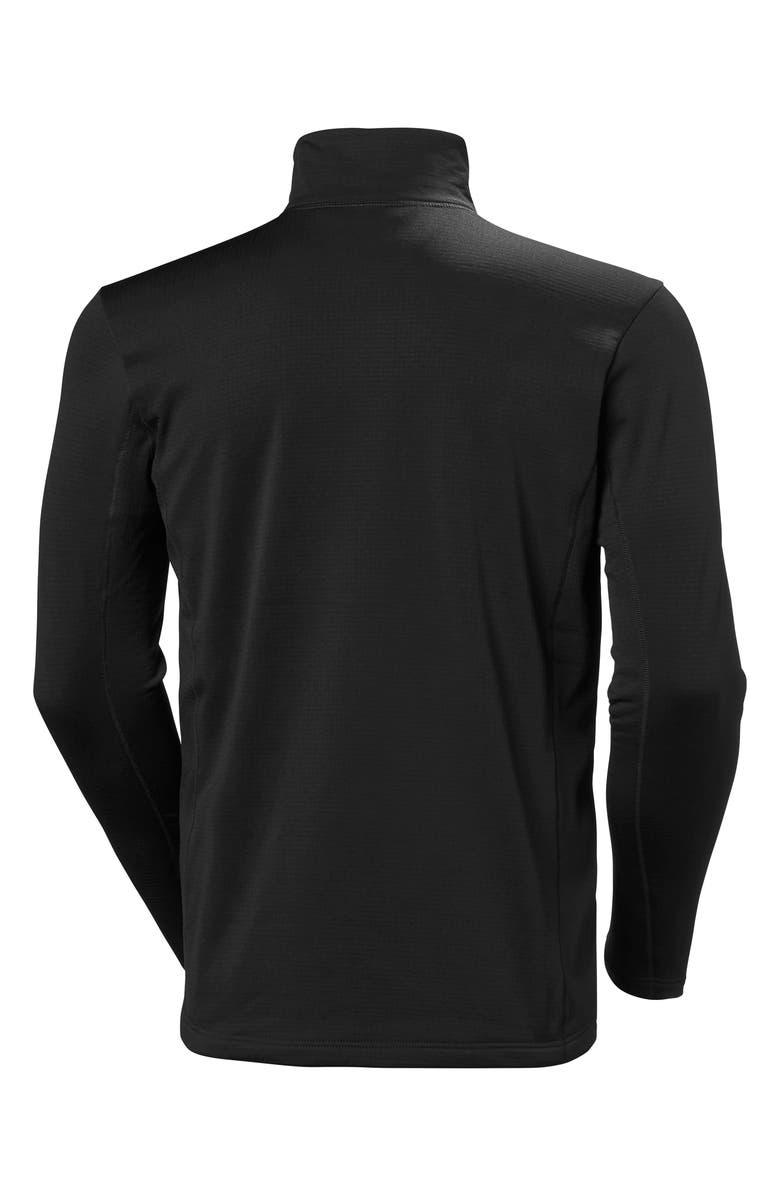 Helly Hansen Versatile Half Zip Midlayer Fleece Pullover, Alternate, color, Black