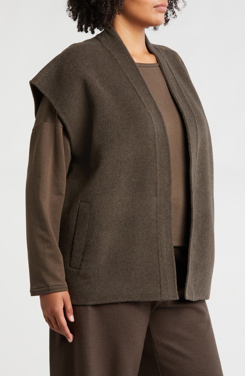Eileen Fisher Wool Vest, Alternate, color, 