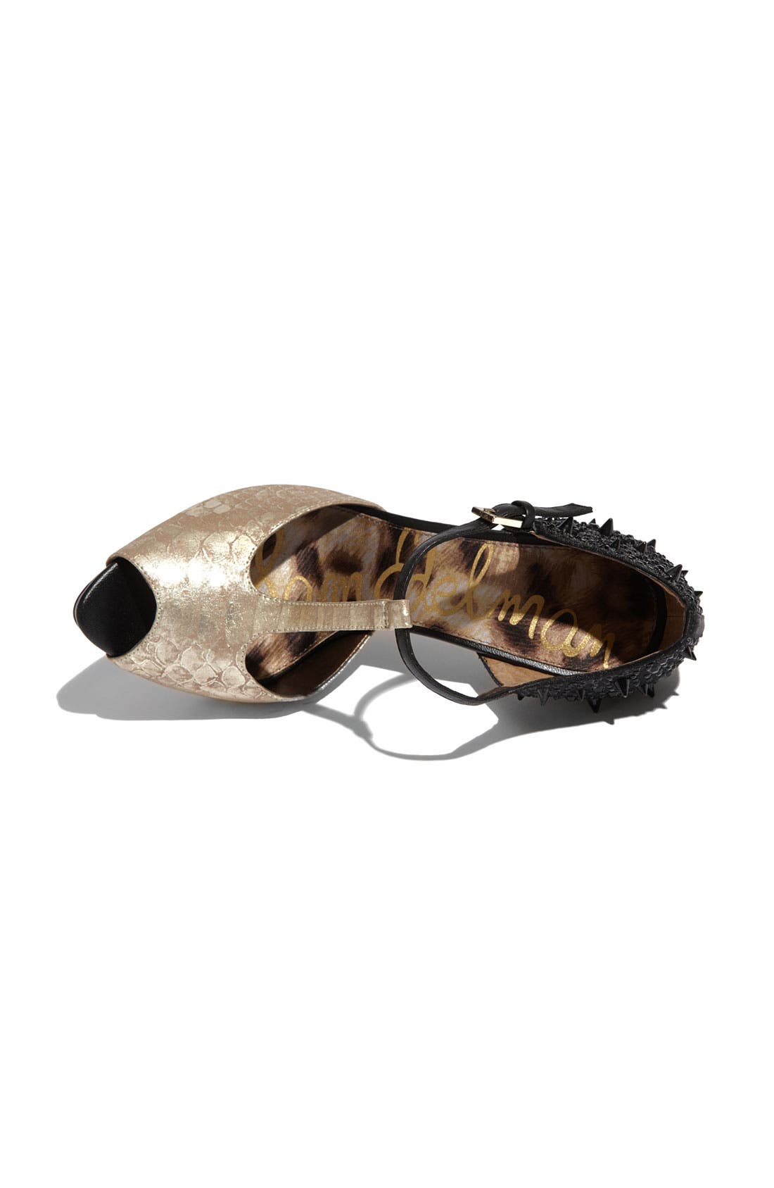 'Scarlett' Pump, Alternate, color, GOLD SNAKE