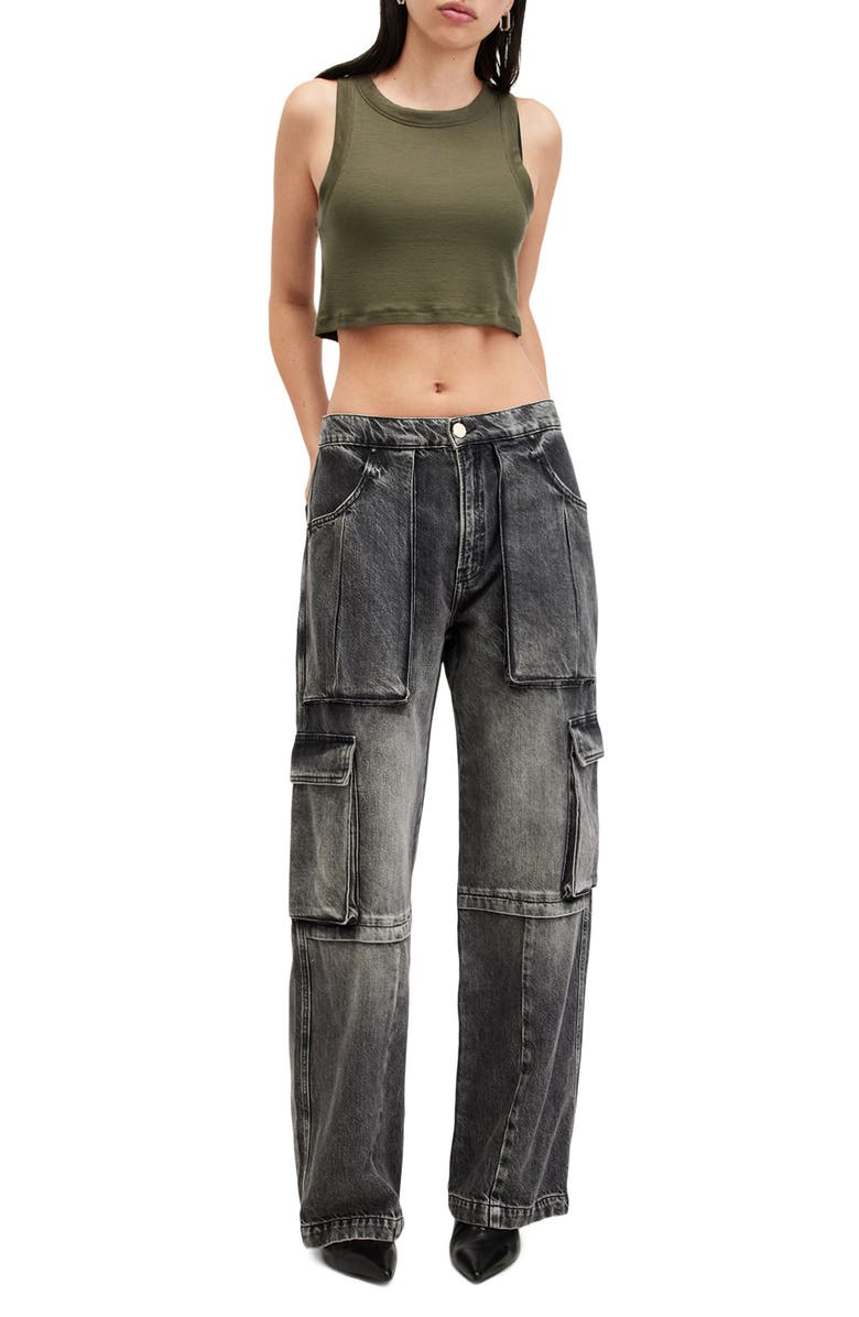 AllSaints Rina Rib Crop Tank, Alternate, color,