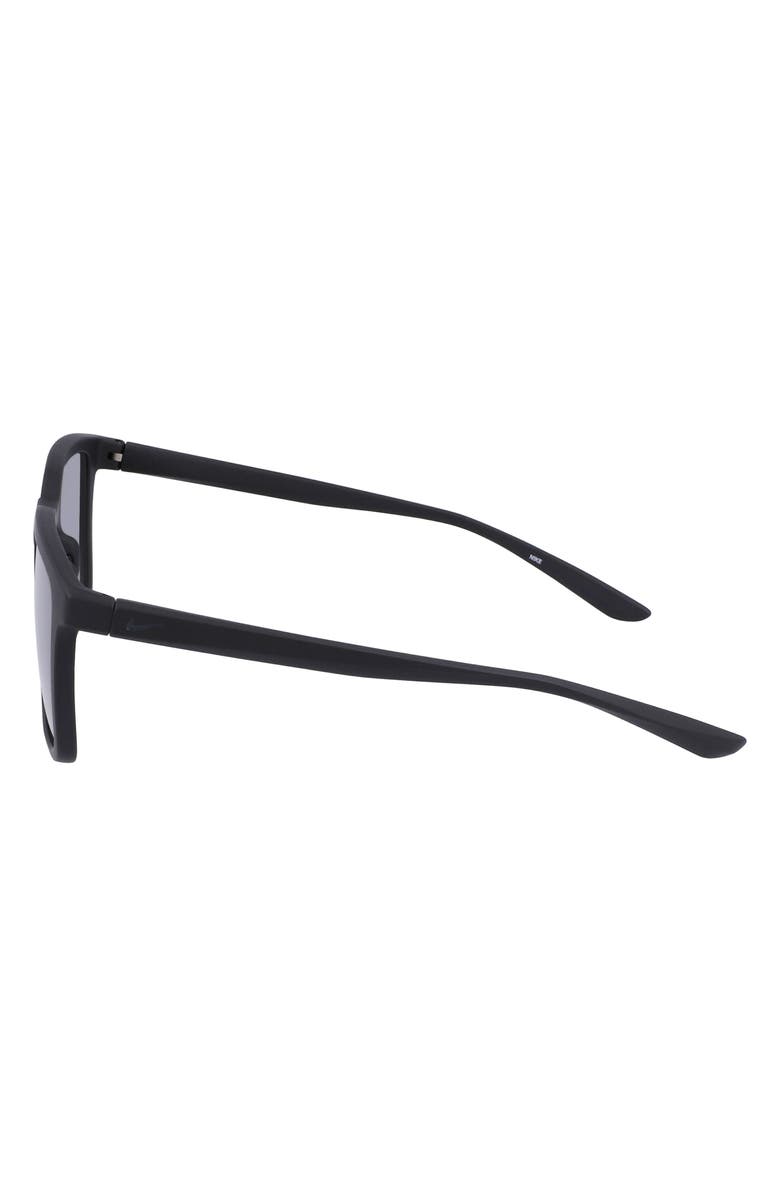 Nike Circuit 55mm Square Sunglasses, Alternate, color, Black / Anthracite / Dark Gry