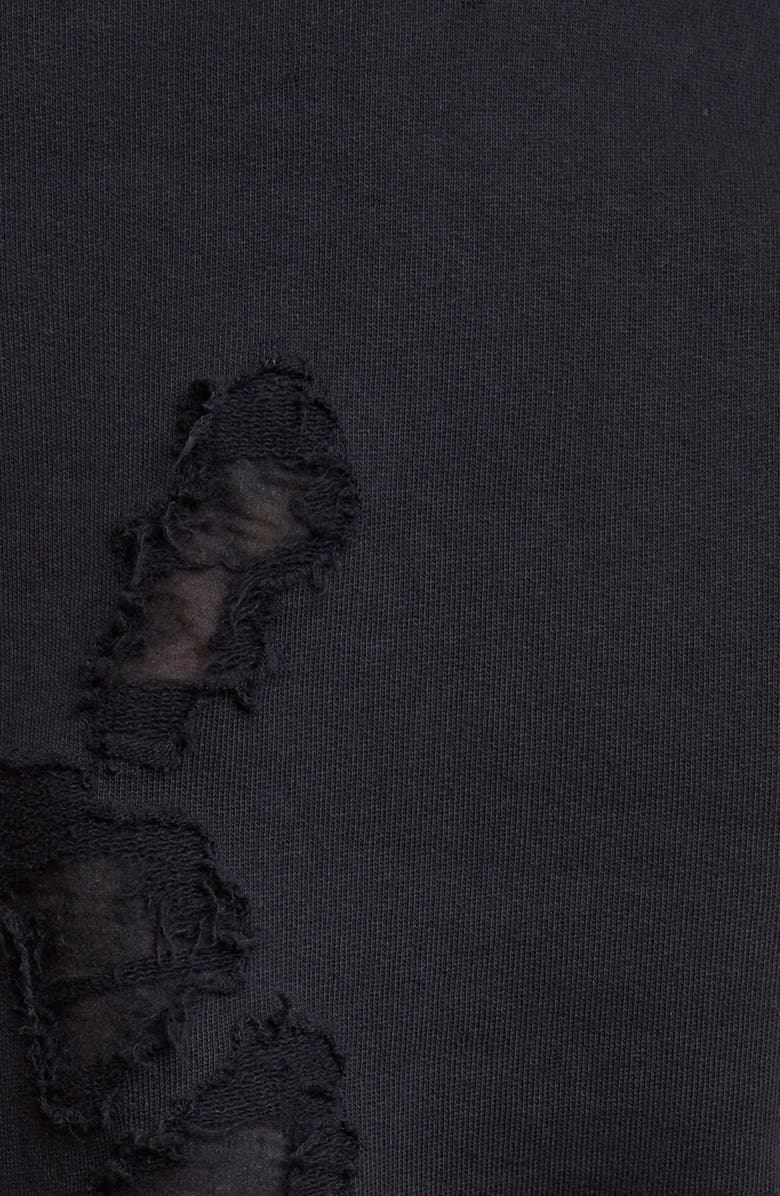 Givenchy Destroyed Cotton Sweatshirt, Alternate, color, 