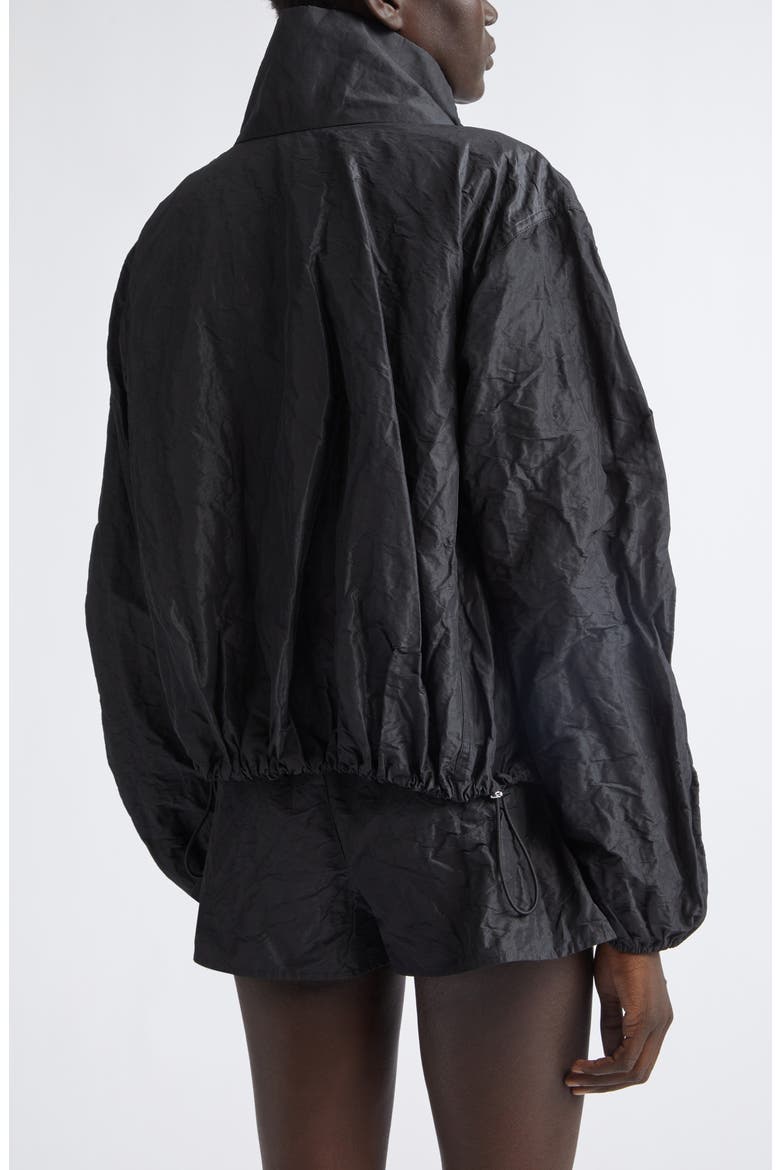 Sadie Steel Taffeta Windbreaker, Alternate, color, BLACK