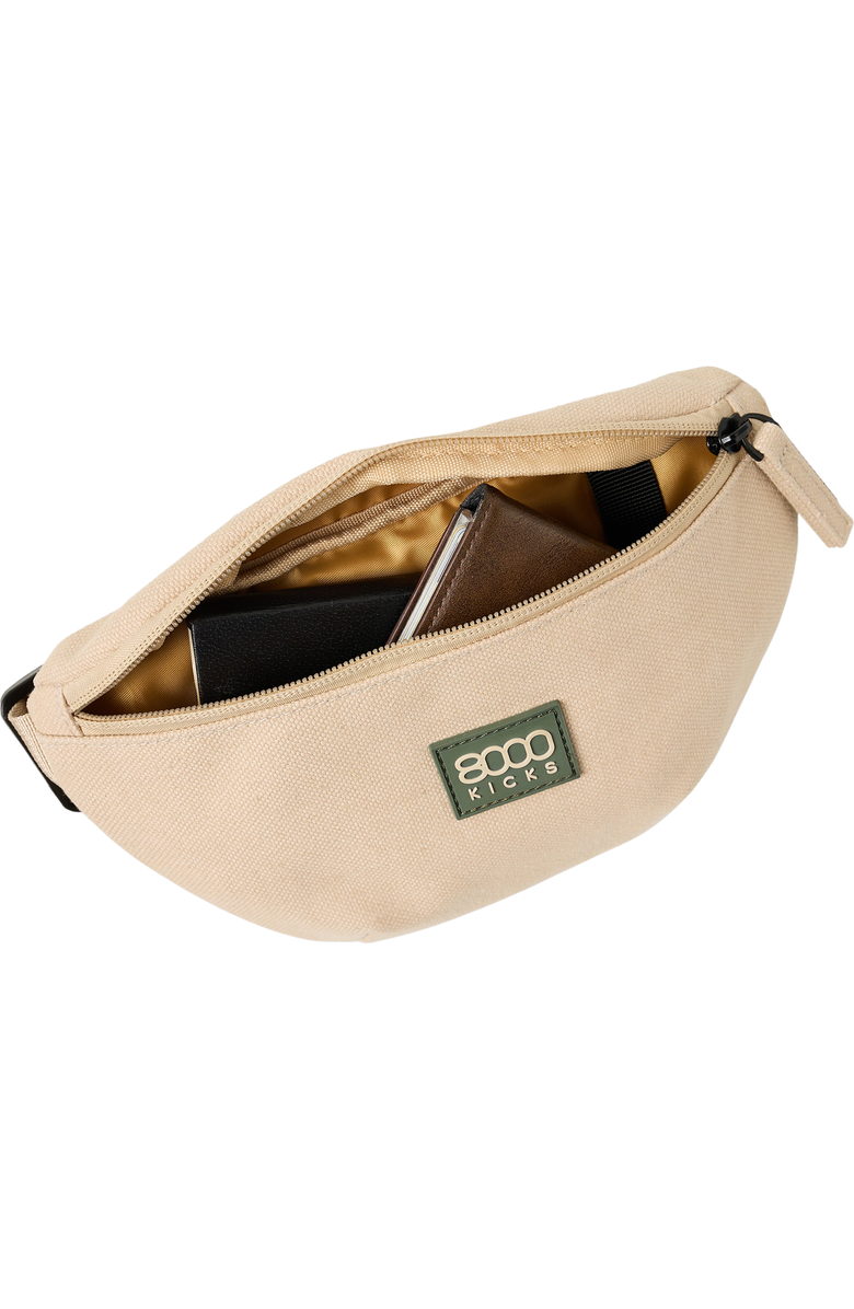 8000Kicks Hemp Fanny Pack, Alternate, color, Beige