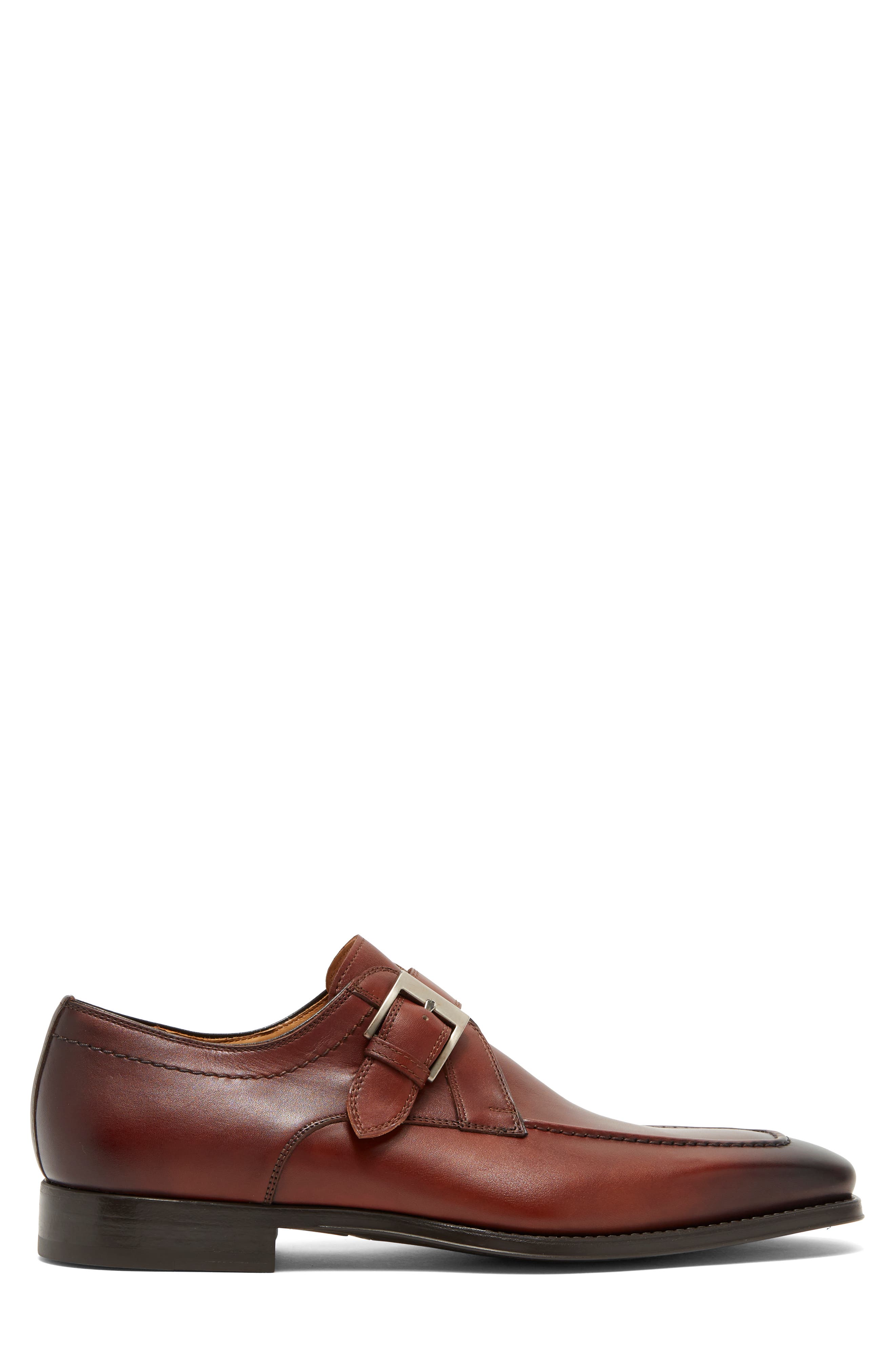 Magnanni Mauricios Monk Strap Loafer - Wide Width Available, Alternate, color, Cognac