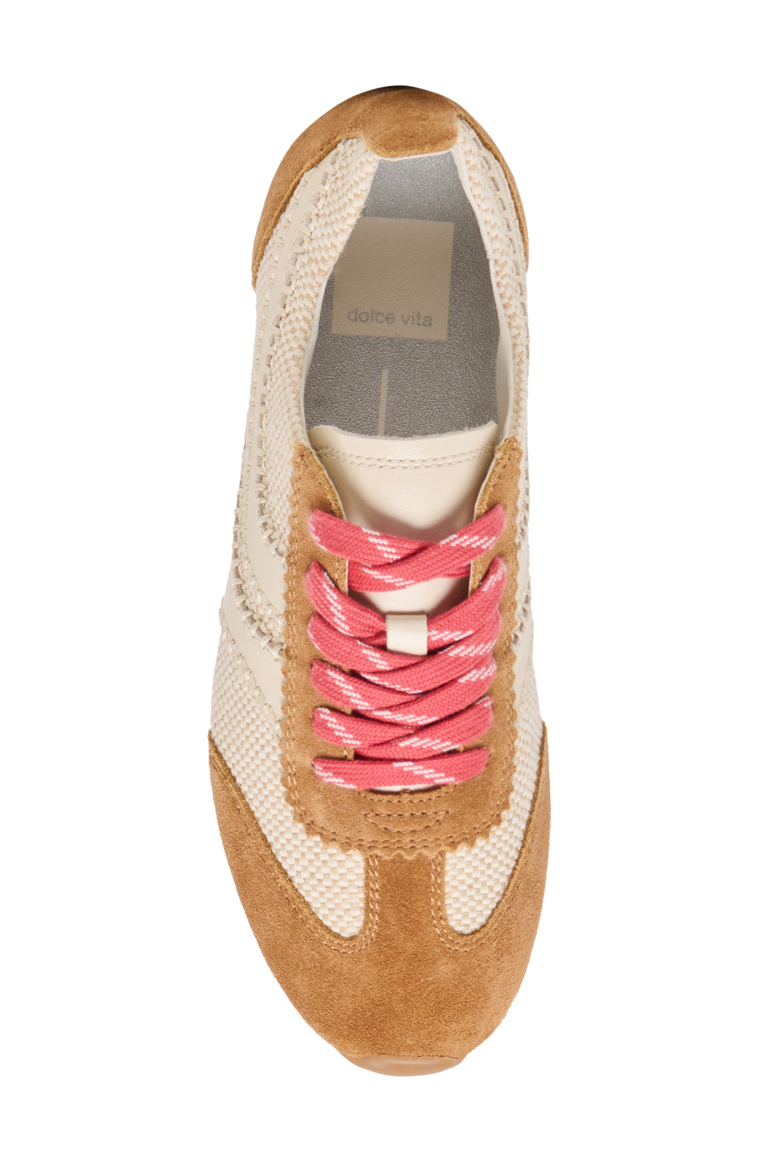 Dolce Vita Delaney Sneaker, Alternate, color, Brown Multi Raffia
