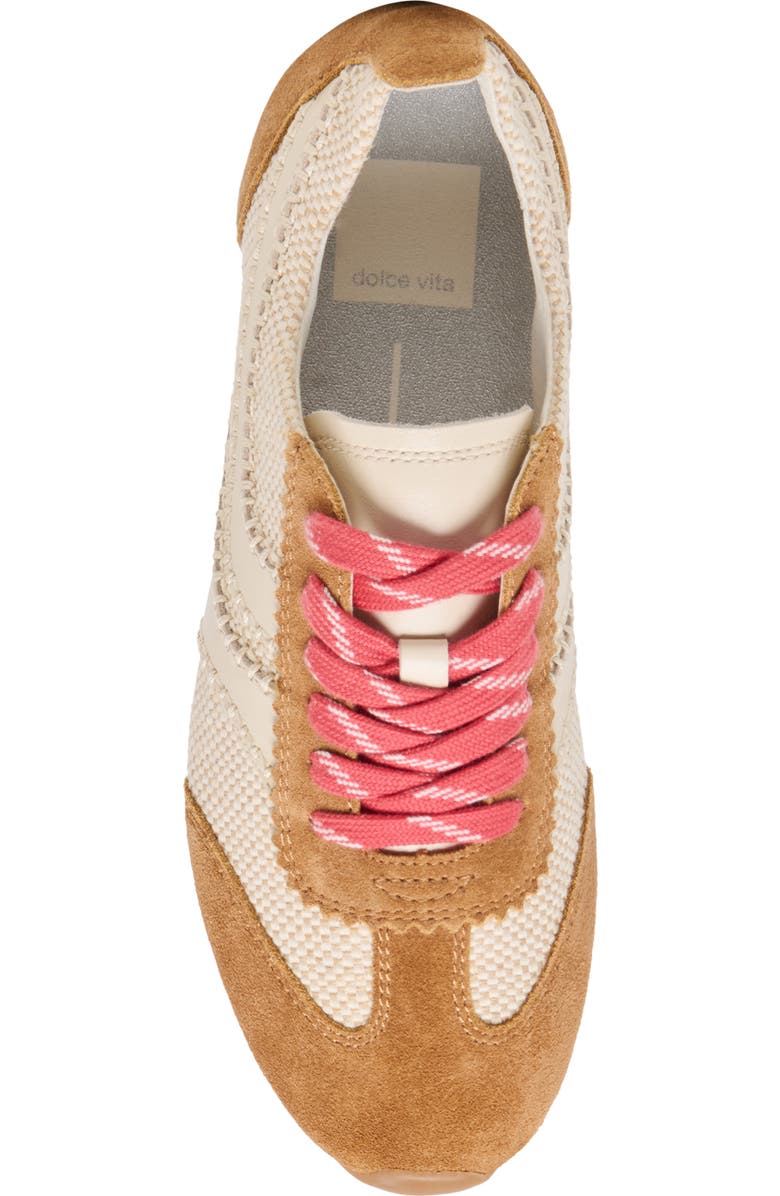 Dolce Vita Delaney Sneaker, Alternate, color, Brown Multi Raffia