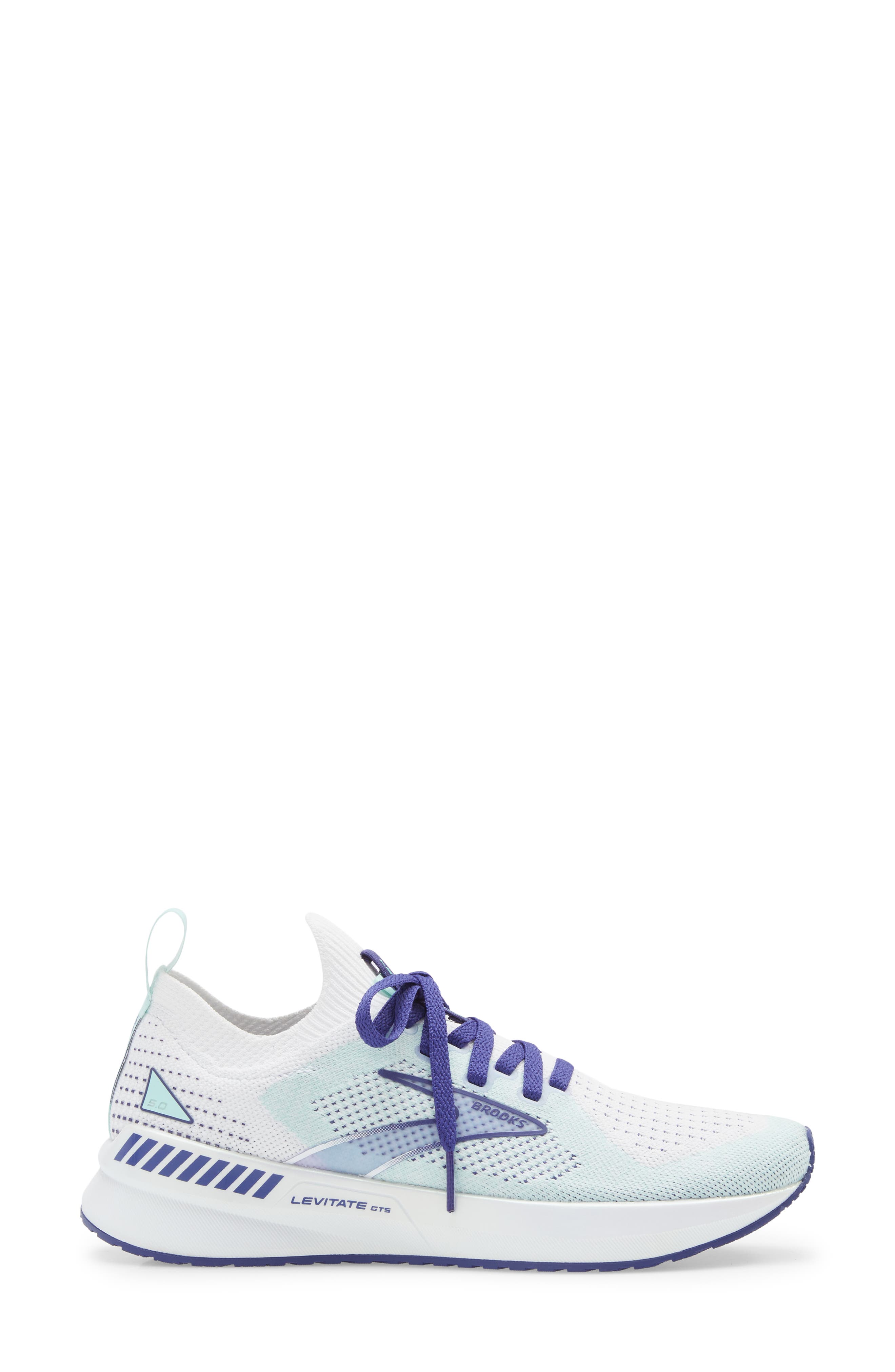 Levitate StealthFit GTS 5 Running Shoe, Alternate, color, WHITE/ NAVY BLUE/ YUCCA
